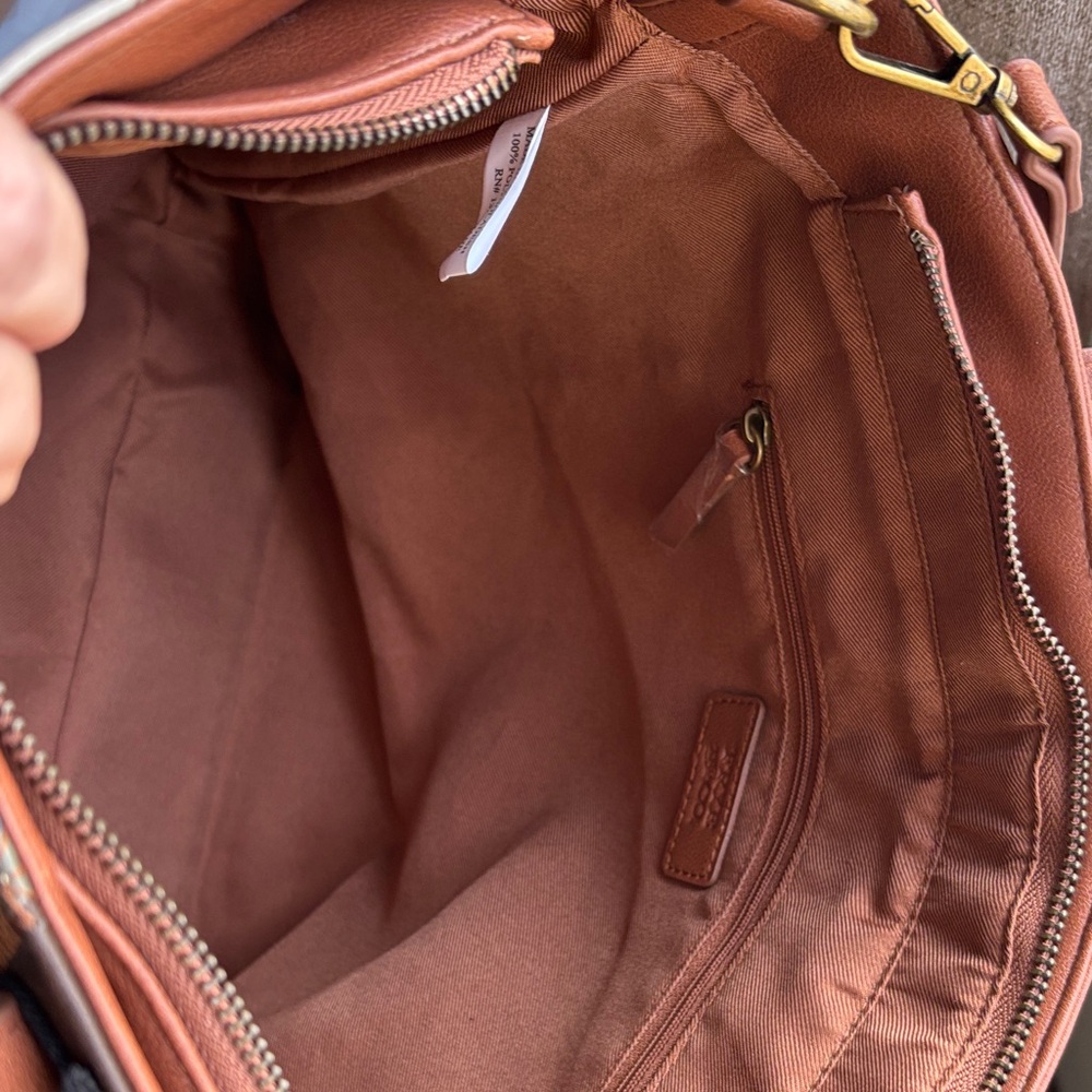 FRYE AND CO. Triangular Pattern Tote - Brown, Tan… - image 4